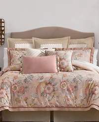 Rose Tree Audrey Pleated Velvet Decorative Pillow, 20" x 20"