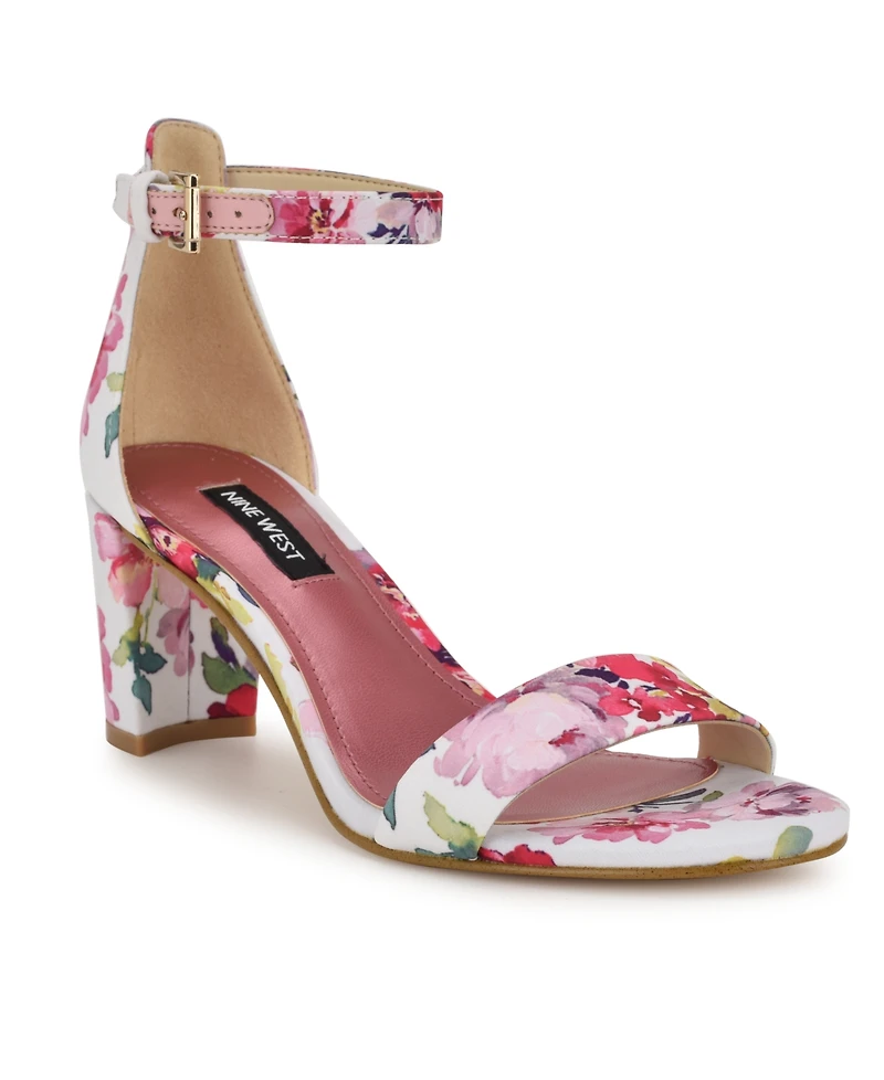 Nine West Women's Pruce High Block Heel Dress Sandals