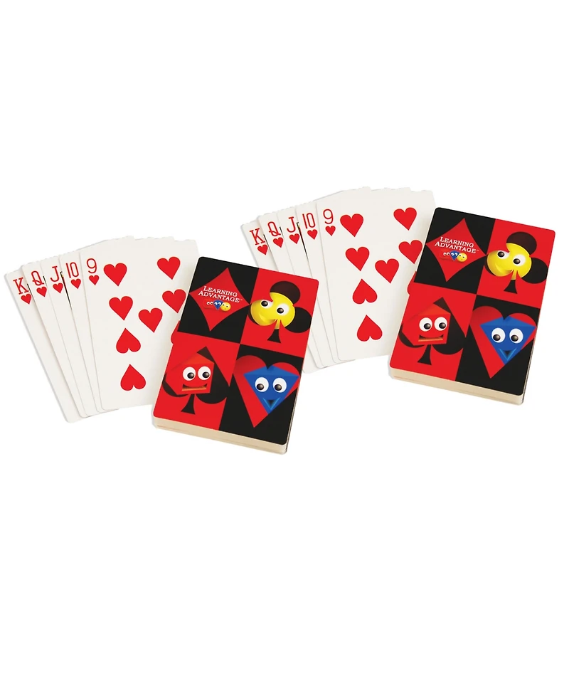 Learning Advantage Giant Playing Cards, Pack of 2