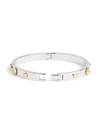 Coach Faux Stone Signature Mixed Motif Bangle Bracelet