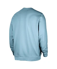 Nike Men's Light Blue New York Knicks Courtside Standard Issue Performance Pullover Sweatshirt