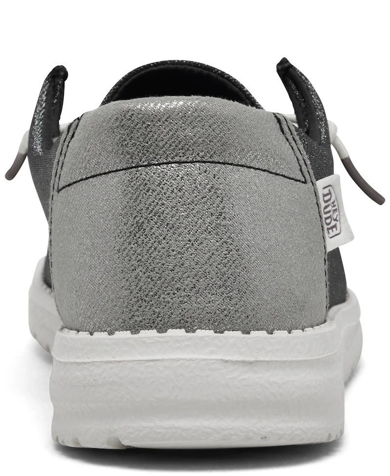 Hey Dude Women's Wendy Metallic Sparkle Casual Sneakers from Finish Line