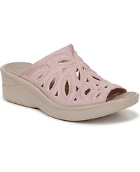 LifeStride Women's Susie Washable Slide Wedge Sandals