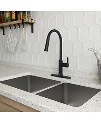 Casainc 1.8 Gpm Single-Handle Pull-Down Kitchen Faucet Single Hole Faucet