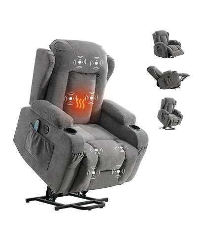 Boyel Living Power Lift Recliner Chair Recliners with Heat and Massage