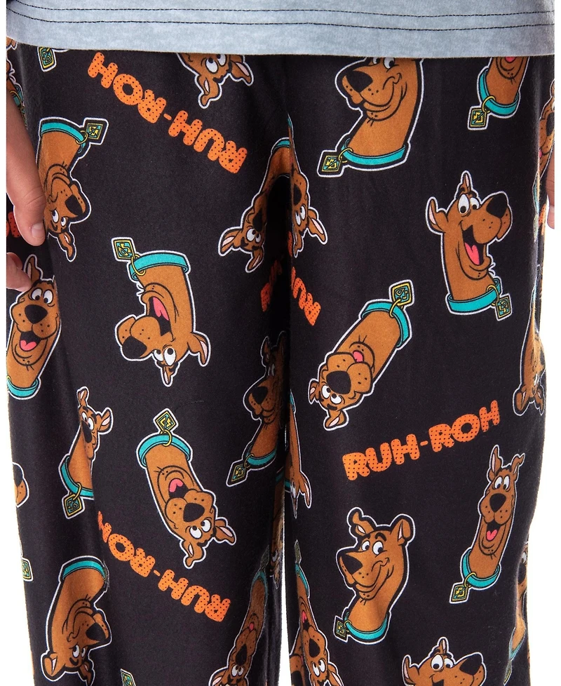 Scooby-Doo Boys Ruh Roh! Character 2-Piece Long-Sleeve Raglan Lounge Pajama Set