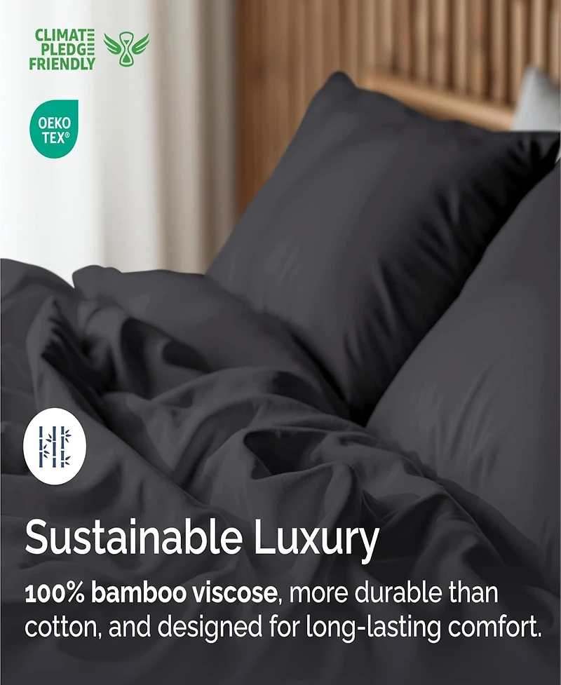 Rayon from Bamboo 4 Piece Deep Pocket Cooling Sheet Set