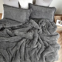 Coma Inducer Oversized Comforter - The Original Plush - Frosted Polar Marsh , King