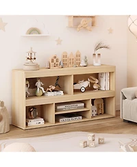 gaomon 6 Cubes Kids Bookshelf Wooden Storage Cabinet Playhouse Shelves Cabinet