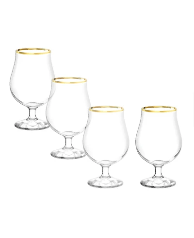 Stolzle Lausitz Cabaret Berlin Beer Glasses, Set of 4