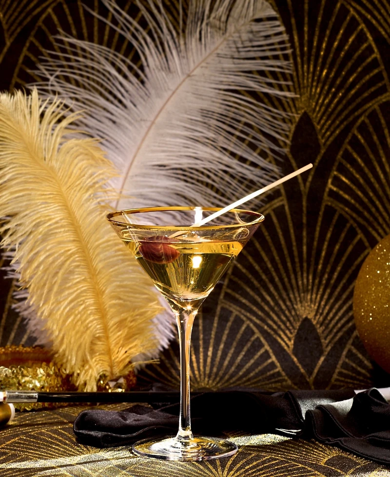Stolzle Lausitz Cabaret Martini Glasses, Set of 4