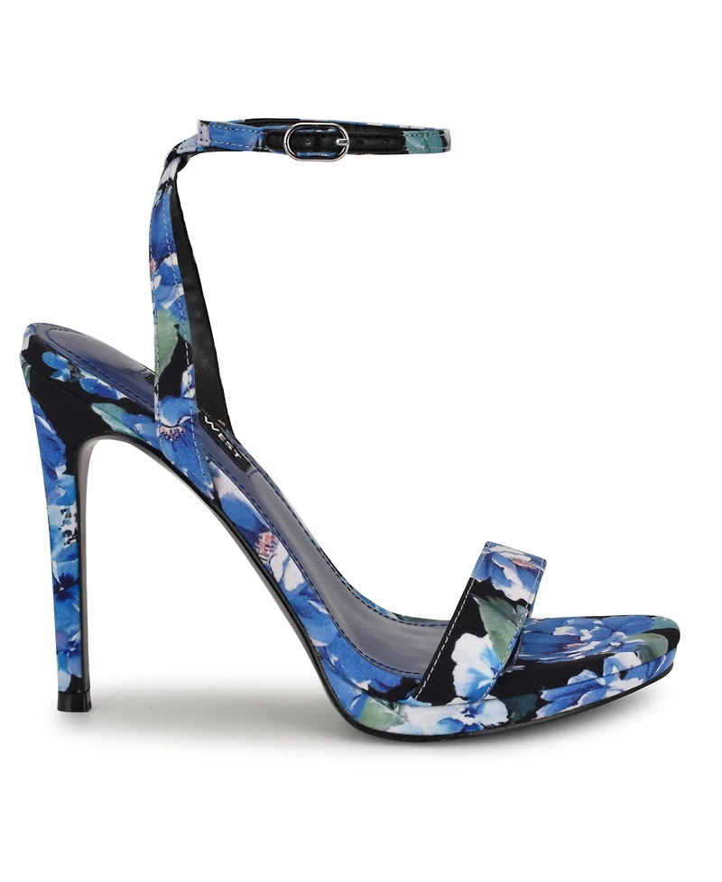 Nine West Women's Loola Ankle Strap High Stiletto Sandals