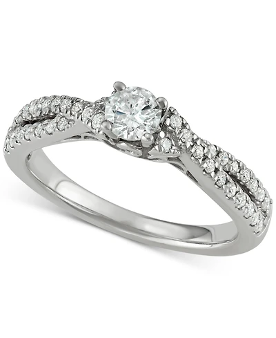 Diamond Engagement Ring (/ ct. t.w.) in 14k White Gold