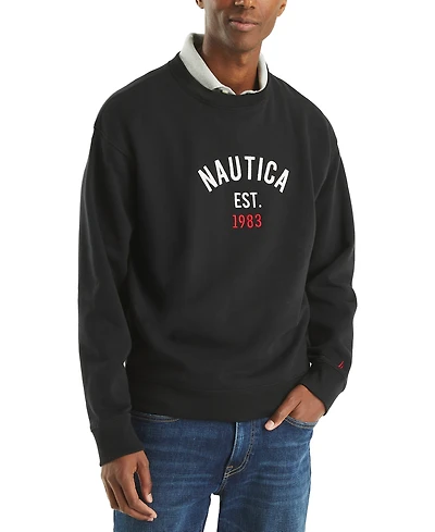 Nautica Men's Logo Crewneck Sweatshirt