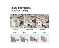 gaomon Sofa Bed Sleeper Chair, 3-in-1 Convertible Pull Out Sofa Bed with Adjustable Backrest