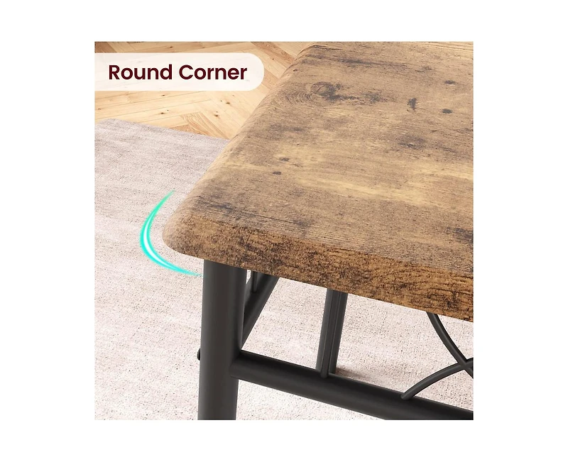 gaomon Kitchen Dining Room Table Set for 2 with Chairs, 3 Piece