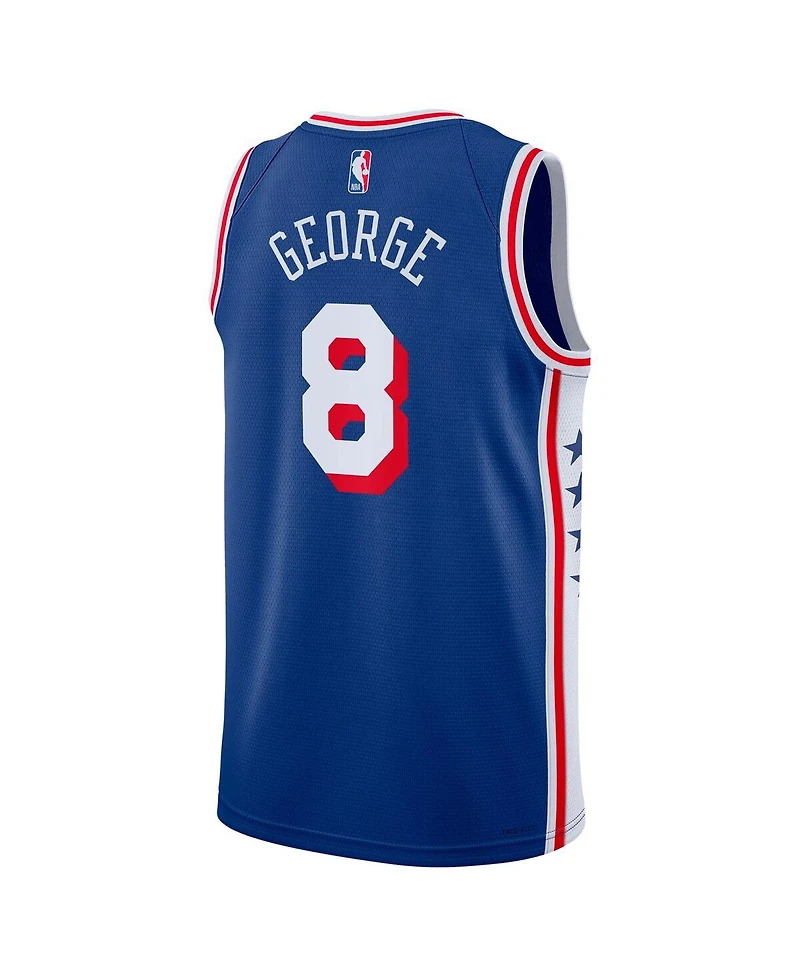 Nike Men's and Women's Paul George Royal Philadelphia 76ers 2024 Offseason Addition Swingman Jersey