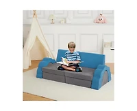gaomon 11pcs Modular Kids Play Couch, Children Sectional Sofa Floor Toddler Couch for Kids Creative Play