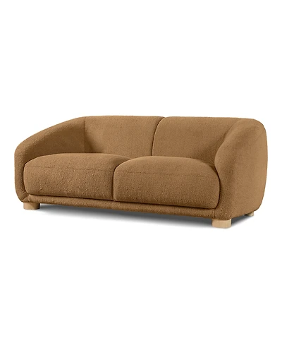 Furniture of America 68" Waxley Chenille 2-Seater Slope Arm Loveseat