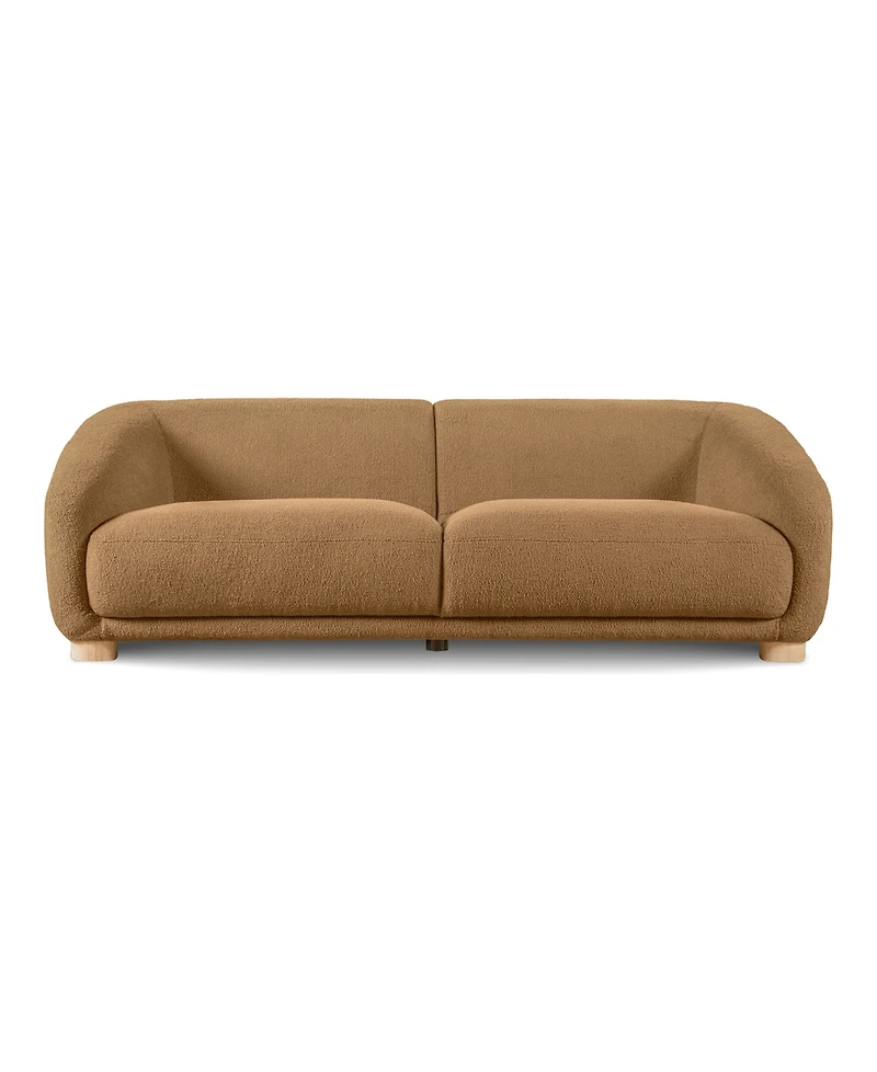 Furniture of America 88" Waxley Chenille Slope Arm Sofa