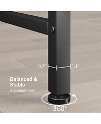 gaomon Console Table, 2-Tier Entryway Table with Storage, Narrow Sofa Table with V Design, 43" Industrial Console Table