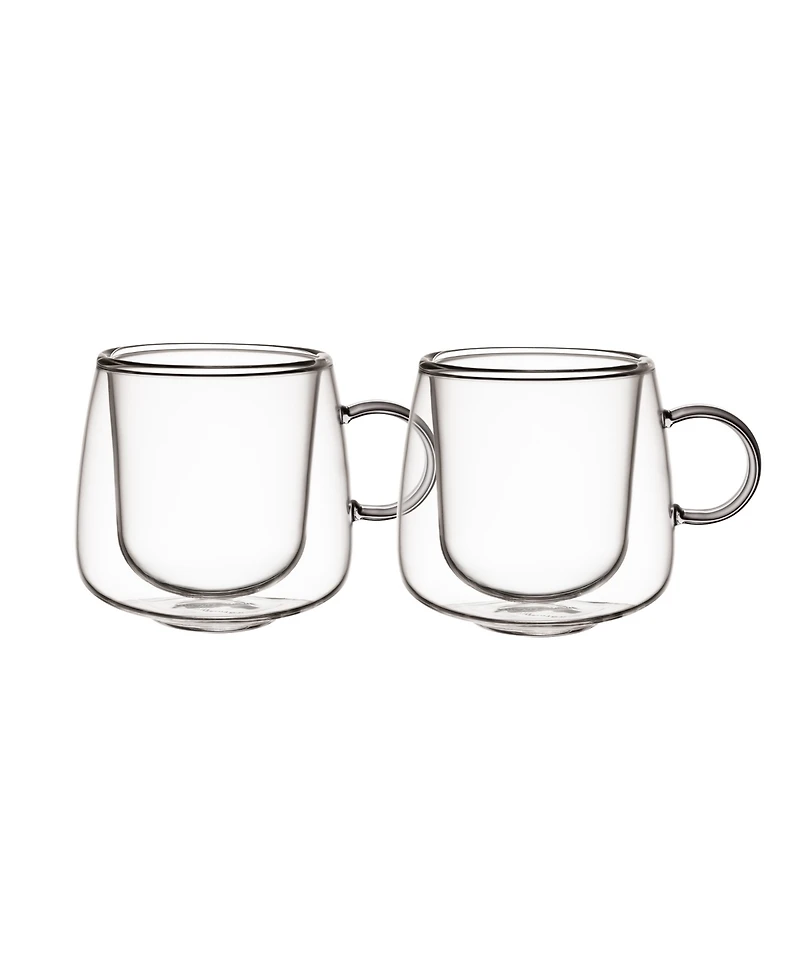 Villeroy & Boch Artesano Hot Cold Beverages Small Insulated Espresso Glass, Set of 2