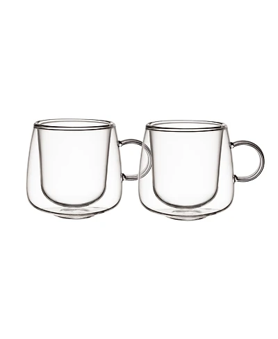 Villeroy & Boch Artesano Hot Cold Beverages Small Insulated Espresso Glass, Set of 2