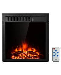 Sugift 18/22.5 Inch Electric Fireplace Insert with 7-Level Adjustable Flame Brightness-22.5 inches