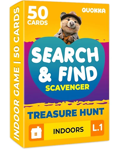Quokka Scavenger Hunt Cards for Kids Ages 4-8