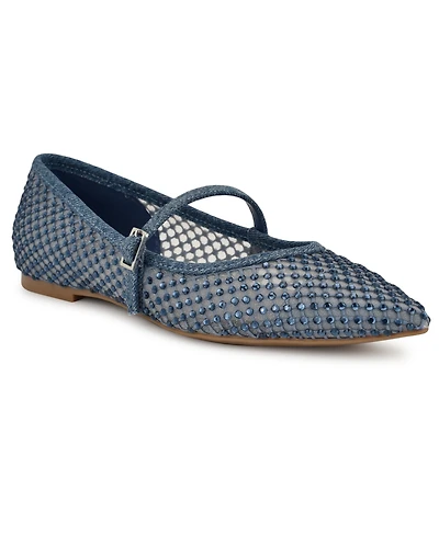 Nine West Women's Bray Pointy Toe Embellished Dress Flats
