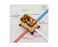 Casainc Bathroom Shower Faucet with Rough-in Valve