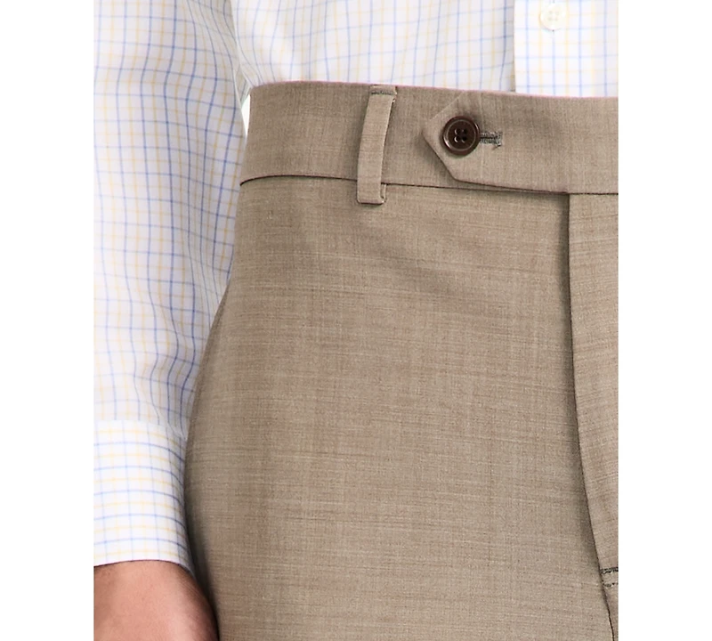 B by Brooks Brothers Men's Wool-Blend Stretch Classic-Fit Suit Separates Pant