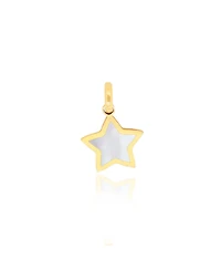 The Lovery Mother of Pearl Star Charm 14K Gold 10 millimeters