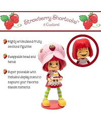 Boss Fight Studio Strawberry Shortcake with Custard the Kitten, Premium Collectible Action Figure – Highly Articulated Fruity Scented Figurine