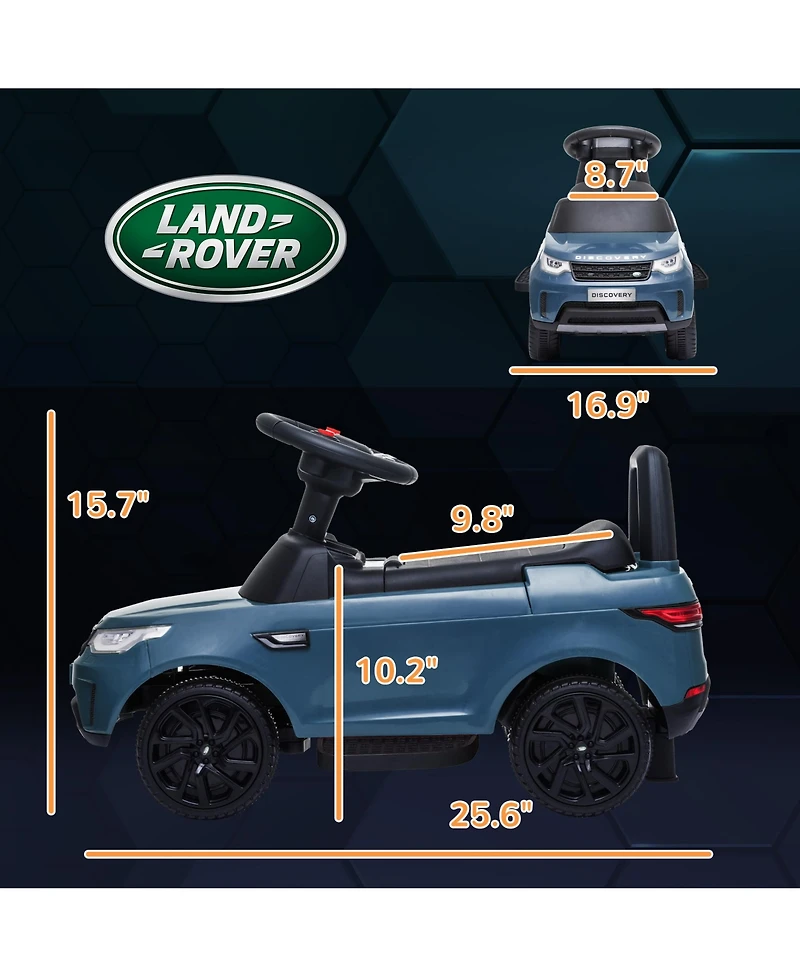 Qaba 2 1 Land Rover Licensed 6V Ride On Car, Sliding Light