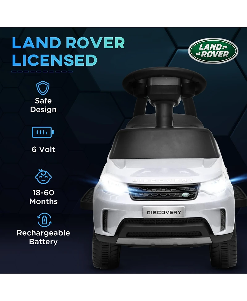 Qaba 2 in 1 Land Rover Licensed 6V Ride On Car, Sliding Car, Light