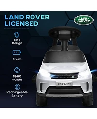 Qaba 2 in 1 Land Rover Licensed 6V Ride On Car, Sliding Car, Light