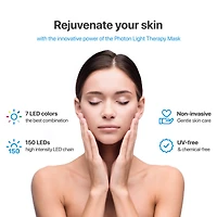 Pure Daily Care - Luma Mask Led Skin Therapy - Home Skin Rejuvenation & Anti-Aging Light Therapy - 7 Color Led - Facial Skin Care