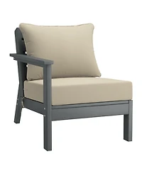 WestinTrends Outdoor 5-Piece Gray Modular Sectional Patio Furniture Sofa Set