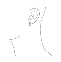 Bling Jewelry Nautical Cubic Zirconia Cz White Simulated Pearl Seahorse Earrings Brass