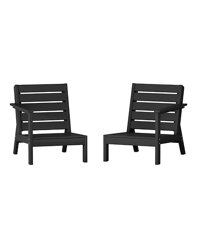 Outdoor Patio Hdpe Deep Seating Sectional Loveseat