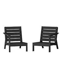 Outdoor Patio Hdpe Deep Seating Sectional Loveseat