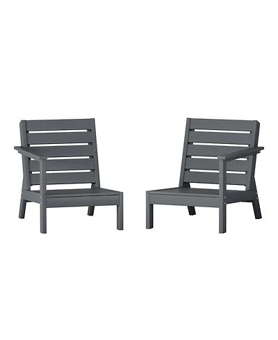 Outdoor Patio Hdpe Deep Seating Sectional Loveseat