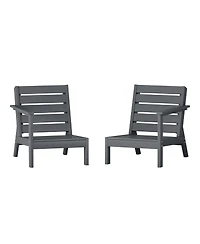 Outdoor Patio Hdpe Deep Seating Sectional Loveseat