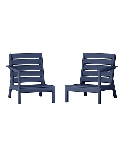 Outdoor Patio Hdpe Deep Seating Sectional Loveseat