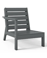 WestinTrends Outdoor Patio 3-Piece Hdpe Deep Seating Sectional Sofa