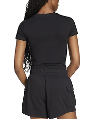 adidas Women's Essentials Slim-Fit Short-Sleeve Baby T-Shirt