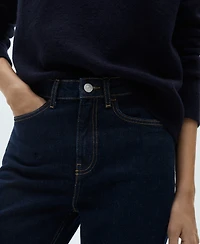 Mango Women's Matilda Medium-Rise Straight-Fit Jeans