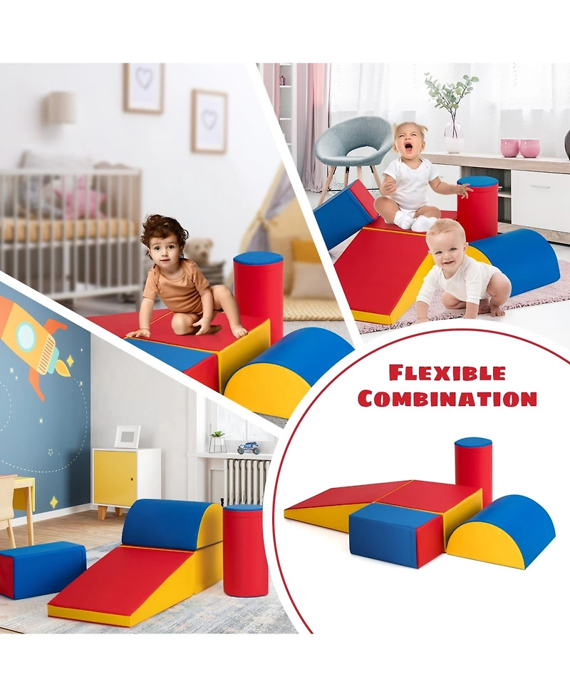 Gouun 5-Piece Set Climb Activity Play Safe Foam Blocks