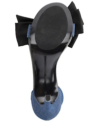 Karl Lagerfeld Paris Women's Kenz Bow Ankle Strap Dress Sandals